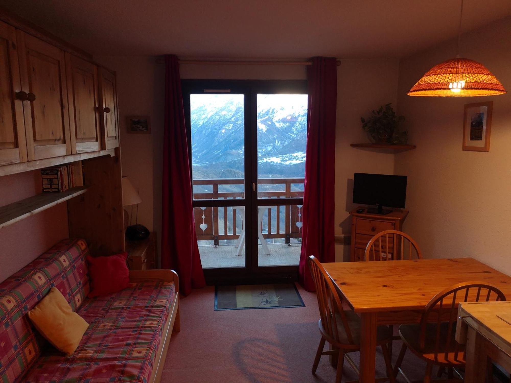 Studio Coin Montagne A Auris En Oisans Avec Vue Magnifique 외부 사진